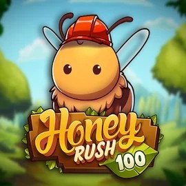 Honey Rush 100 casino game by Play'n GO – featured logo at Dragonia Casino