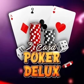Three Card Poker Delux game by Urgent Games – logo hosted on Dragonia Casino